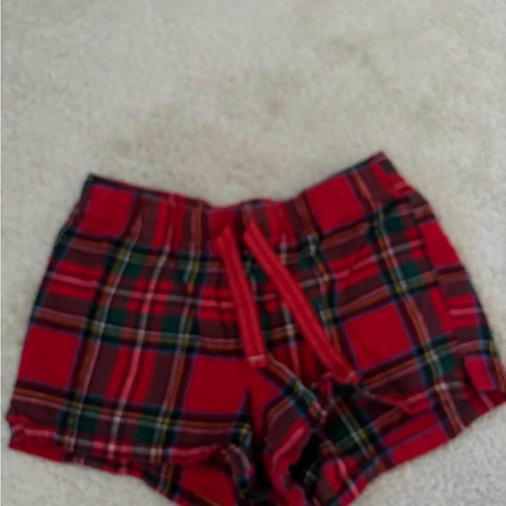 Plaid Red Shorts